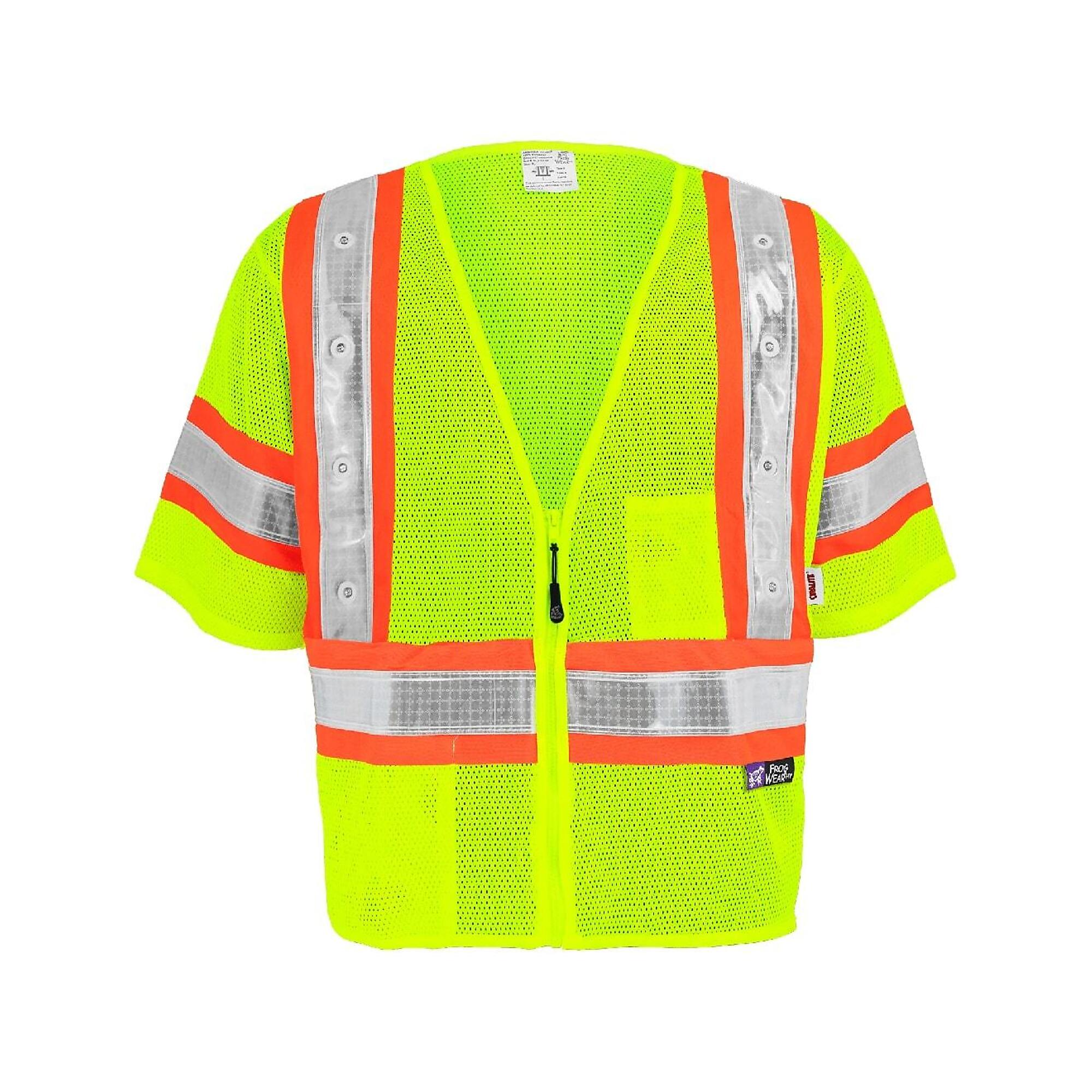 FrogWear High-Visibility Lightweight LED Class 3, Type R, Safety Vest